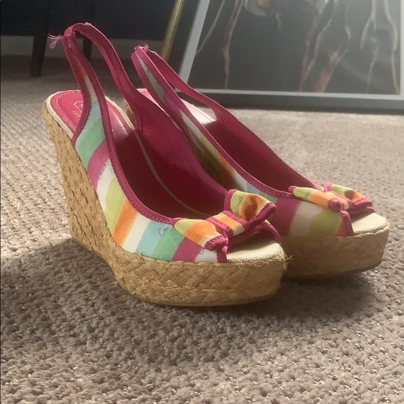 Coach Striped Wedges - Picture 2 of 2